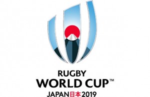 The logo for the 2019 Rugby World Cup in Japan
