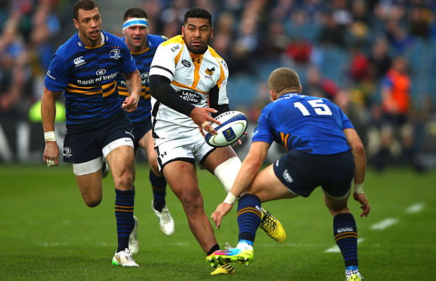 Charles Piutau on the attack for Wasps