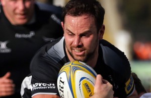 Micky Young in action for Newcastle Falcons