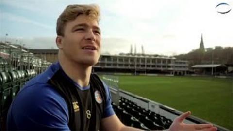 Dave Denton chats about his first two weeks with Bath | Rugby Video Highlights