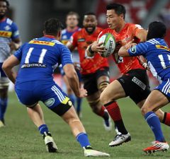 Akihito Yamada scored his eighth try for the Sunwolves