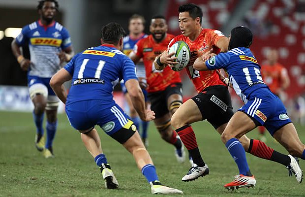 Akihito Yamada scored his eighth try for the Sunwolves