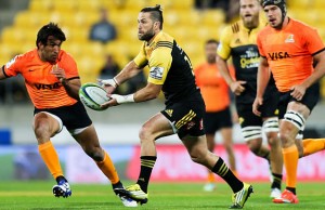 Cory Jane won his 100th Super Rugby cap in the match