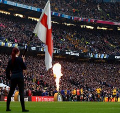 Australia and New Zealand played the World Cup final at Twickenham