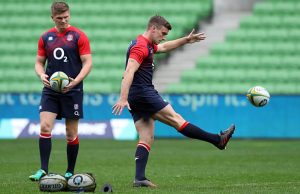 Owen Farrell (L) and George Ford can become rugby legends