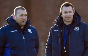 Scotland assistant coaches Jonathan Humphreys and Matt Taylor