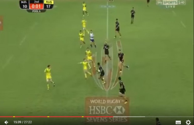 The NZ Sevens team appeared to use 8 players in the match