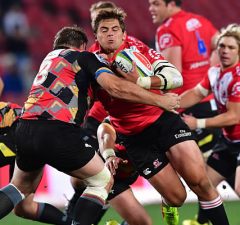 Rohan Janse van Rensburg scored two tries for the Lions