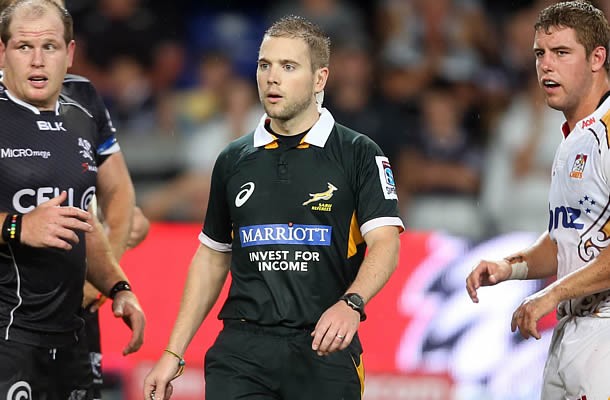 Angus Gardner will referee in the Rugby Championship