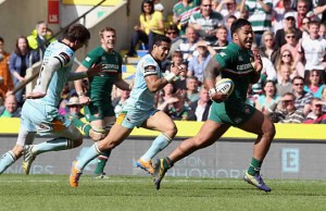 Manu Tuilagi gets into space for Leicester Tigers